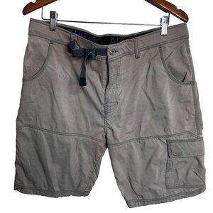 Gerry Cargo Shorts Mens 36 Khaki Belted‎ Outdoors Lightweight Hiking Golf
